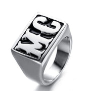 MC Letters Ring – Bold Zinc Alloy Biker Ring for Men | Low Riders MC Exclusive