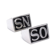 SONS 2-Piece Ring Set – Stainless Steel SO/NS Biker Tribute