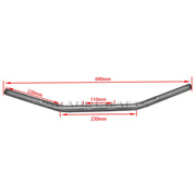 Chrome 1" Drag Bar Handlebar Dimpled – For Harley Sportster XL883/XL1200, Dyna, Softail, Fat Bob – Retro Motorcycle Bar by Sharp Crafts