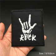 Heavy Metal Band Patches – Punk Rock Iron-On Appliques for Jackets, Vests, Denim (V)
