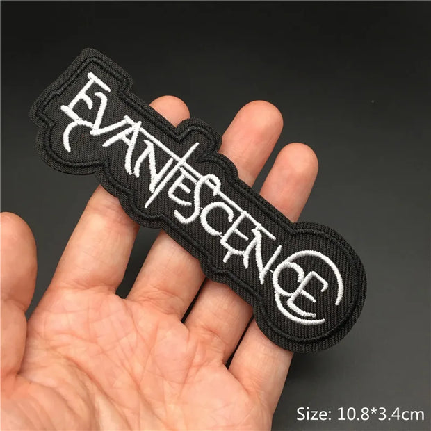 Heavy Metal Band Patches – Punk Rock Iron-On Appliques for Jackets, Vests, Denim (V)