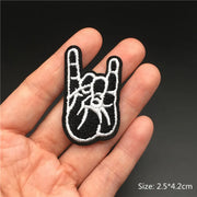 Heavy Metal Band Patches – Punk Rock Iron-On Appliques for Jackets, Vests, Denim (V)