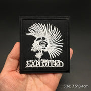 Heavy Metal Band Patches – Punk Rock Iron-On Appliques for Jackets, Vests, Denim (V)