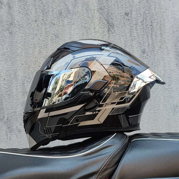 Motorcycle Helmet  ORZ Z-169 | Flip-Up Full Face Dual Visor Helmet