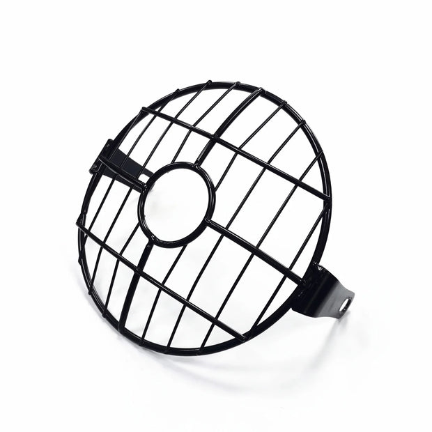 Motorcycle Universal Vintage Headlight Protector Grill Light Lamp Cover