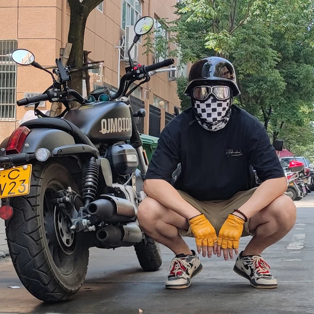 Iron Legacy Retro Biker Helmet