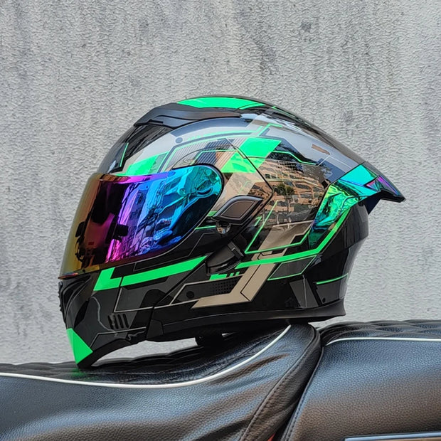 Motorcycle Helmet  ORZ Z-169 | Flip-Up Full Face Dual Visor Helmet