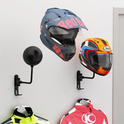 Motorcycle Helmet Rack Wall Mount – Metal Display Hanger Stand for Helmets & Gear