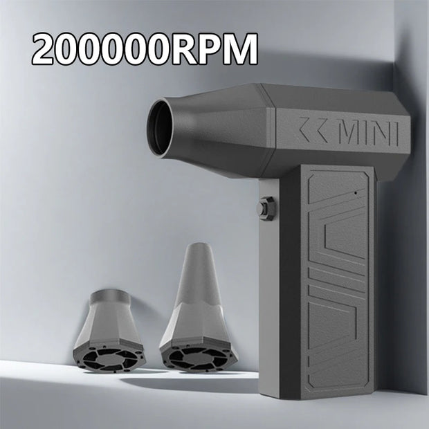 X3 Mini TurboJet Dust Blower – 200,000 RPM Power Cleaner for Gearheads & Riders