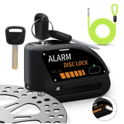 Motorcycle Disc Brake Alarm Lock – Rechargeable Anti-Theft Security