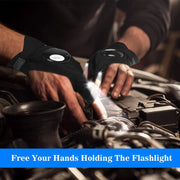 LED Flashlight Gloves – Waterproof Fingerless Gloves for Night Work, Engineering and more
