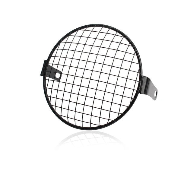 Motorcycle Universal Vintage Headlight Protector Grill Light Lamp Cover