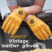 MJMOTO Tactical Goat Leather Riding Gloves