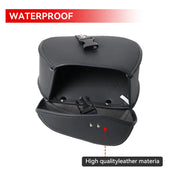 Universal Motorcycle Saddlebags – PU Leather Storage for Any Ride