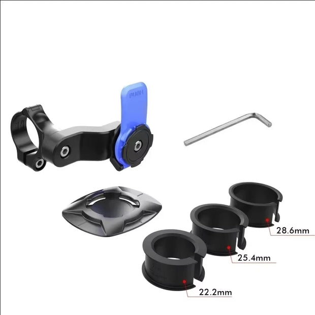 Motorcycle & Bicycle Phone Mount – 360° Handlebar Holder