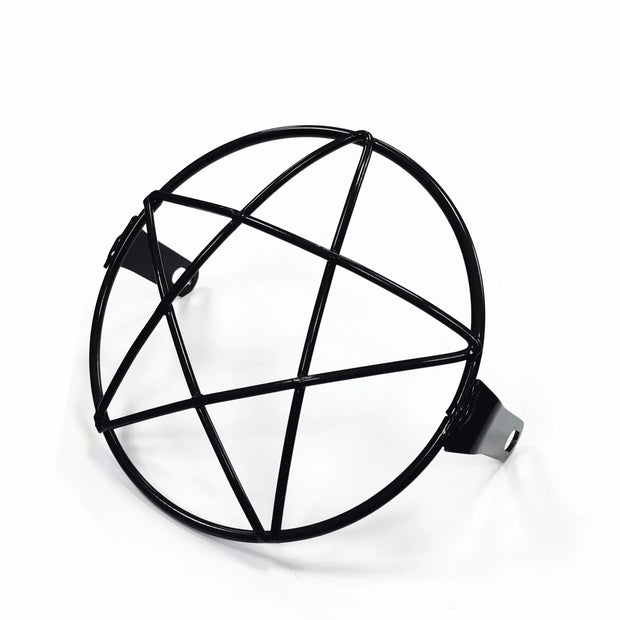 Motorcycle Universal Vintage Headlight Protector Grill Light Lamp Cover