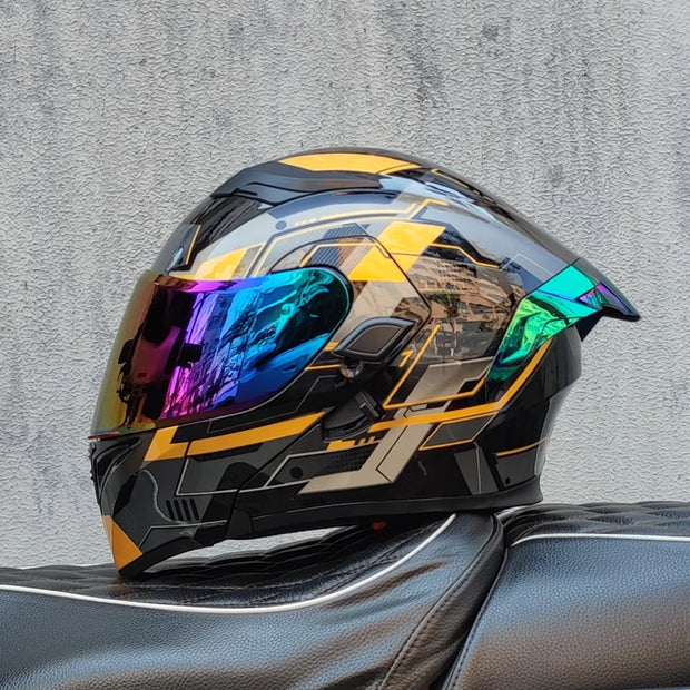 Motorcycle Helmet  ORZ Z-169 | Flip-Up Full Face Dual Visor Helmet
