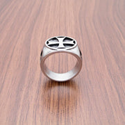 Iron Cross Biker Ring – 316L Stainless Steel Vintage Punk Rider Jewelry | Low Riders MC