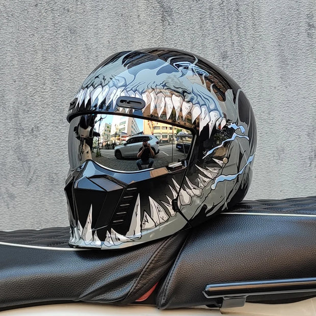 ORZ Full Face Motorcycle Helmet – High-Safety, Dual-Wear Versatility