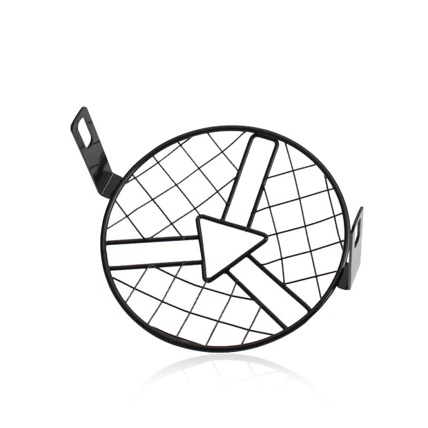 Motorcycle Universal Vintage Headlight Protector Grill Light Lamp Cover