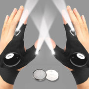 LED Flashlight Gloves – Waterproof Fingerless Gloves for Night Work, Engineering and more