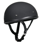 Low Riders MC Retro Half Helmet – Matte Black Cruiser Shell