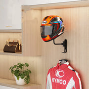 Motorcycle Helmet Rack Wall Mount – Metal Display Hanger Stand for Helmets & Gear