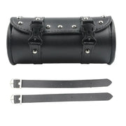 Motorcycle Fork Bag – PU Leather Saddlebag Tool Roll Storage Pouch