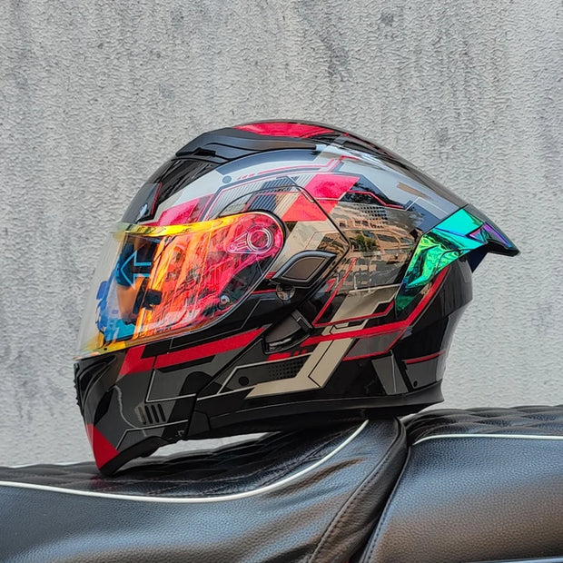 Motorcycle Helmet  ORZ Z-169 | Flip-Up Full Face Dual Visor Helmet