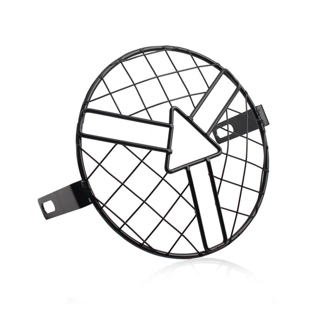 Motorcycle Universal Vintage Headlight Protector Grill Light Lamp Cover