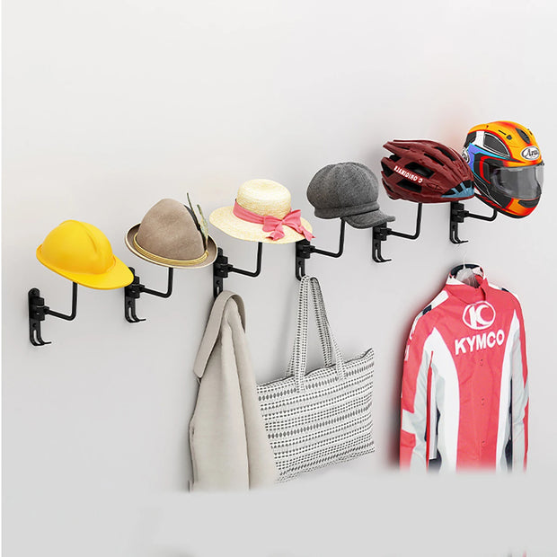 Motorcycle Helmet Rack Wall Mount – Metal Display Hanger Stand for Helmets & Gear