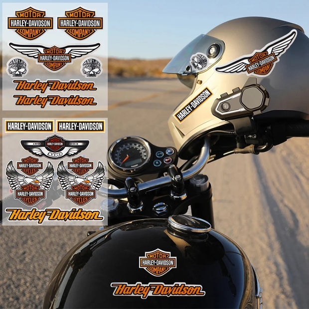 Motorcycle Helmet & Body Decal Stickers – Custom Harley Davidson