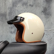 Retro-Style Motorcycle Half Helmet