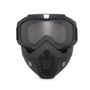 Full Face Motorcycle Goggle Mask – Anti-Fog Dustproof Riding Goggles with Removable Face Shield