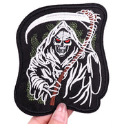 "Ride Hard" Embroidered Biker Patch Set – Iron-On Motorcycle Badges for Jackets, Vests & Gearheads