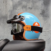 Retro-Style Motorcycle Half Helmet