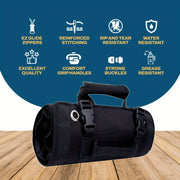 Heavy-Duty Roll-Up Tool Bag Organizer – 6 Detachable Pouches – Built for the Road