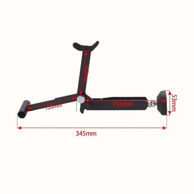 Foldable Heavy-Duty Motorcycle Lift Stand – Adjustable Carbon Steel Frame with Armrest Support