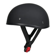 Low Riders MC Retro Half Helmet – Matte Black Cruiser Shell