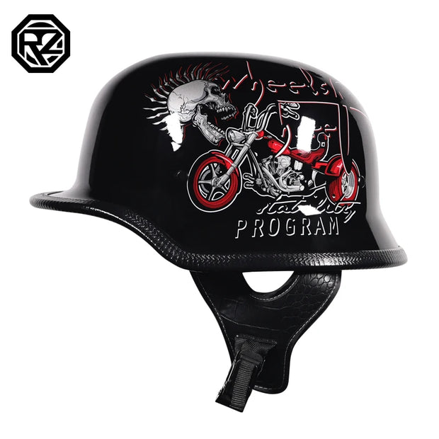 Iron Legacy Retro Biker Helmet