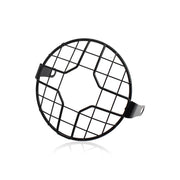 Motorcycle Universal Vintage Headlight Protector Grill Light Lamp Cover
