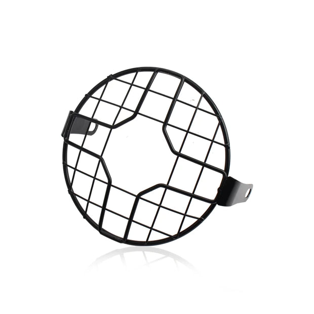 Motorcycle Universal Vintage Headlight Protector Grill Light Lamp Cover