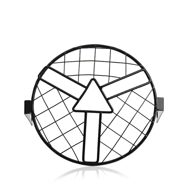 Motorcycle Universal Vintage Headlight Protector Grill Light Lamp Cover