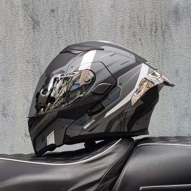 Motorcycle Helmet  ORZ Z-169 | Flip-Up Full Face Dual Visor Helmet