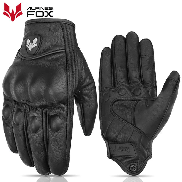 ALPINES FOX AFG-15 Summer Leather Motorcycle Gloves