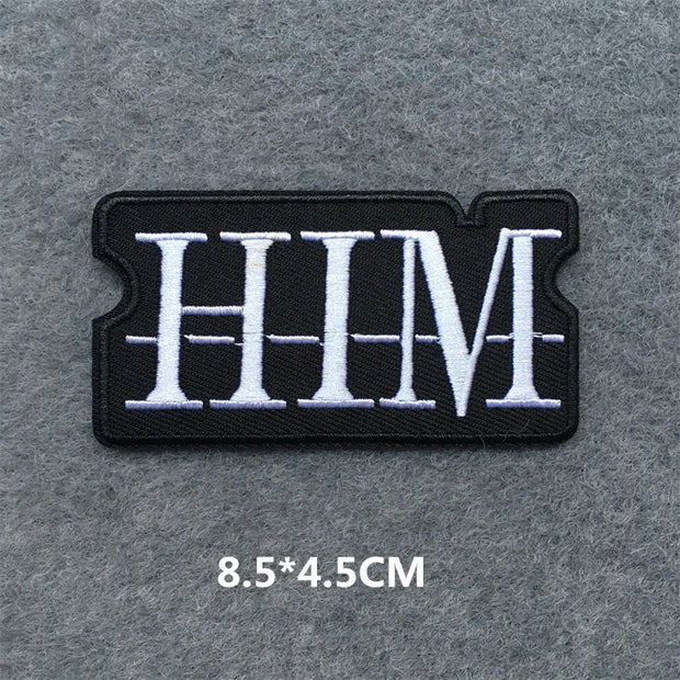 Heavy Metal Band Patches – Punk Rock Iron-On Appliques for Jackets, Vests, Denim (V)