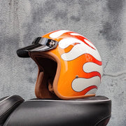 Retro-Style Motorcycle Half Helmet