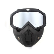 Full Face Motorcycle Goggle Mask – Anti-Fog Dustproof Riding Goggles with Removable Face Shield