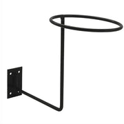 Wall-Mount Motorcycle Helmet Rack – Black Steel Holder for Hats, Helmets, Coats