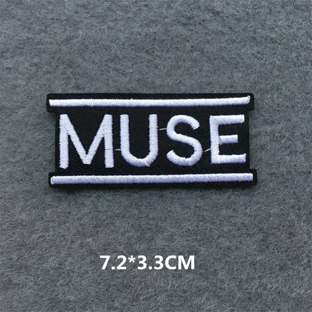 Heavy Metal Band Patches – Punk Rock Iron-On Appliques for Jackets, Vests, Denim (V)
